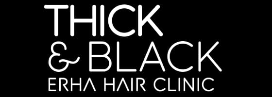 Logo Thick & Black ERHA Hair Clinic
